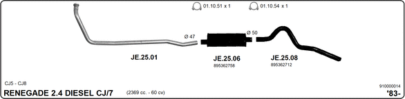 Изпускателна система IMASAF              