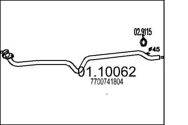 изпускателна тръба MTS                 