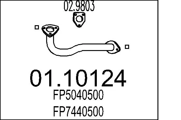 изпускателна тръба MTS                 