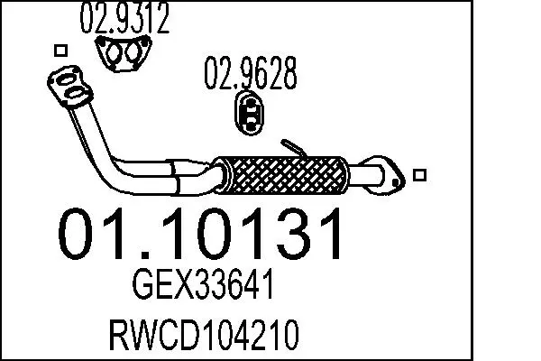 изпускателна тръба MTS                 