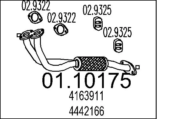 изпускателна тръба MTS                 