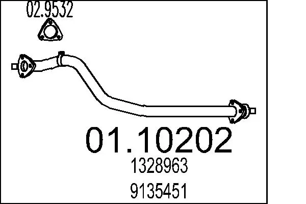 изпускателна тръба MTS                 