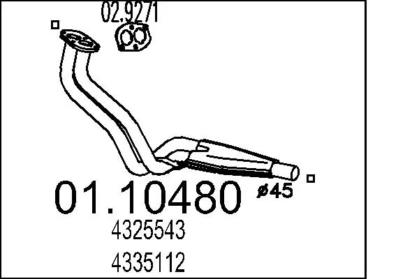 изпускателна тръба MTS                 