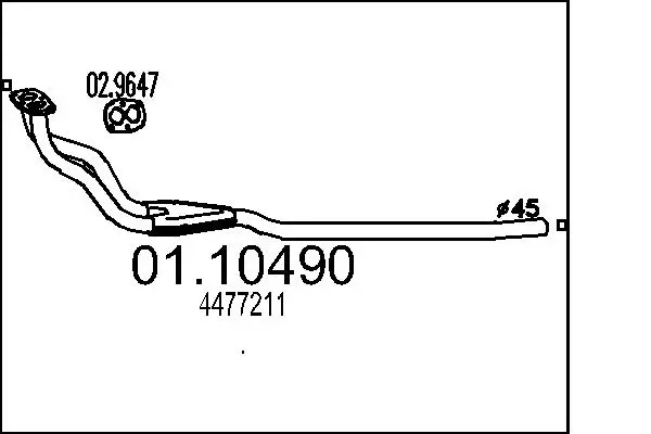 изпускателна тръба MTS                 