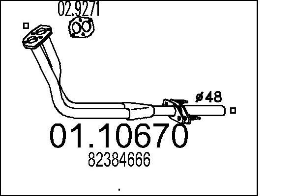 изпускателна тръба MTS                 