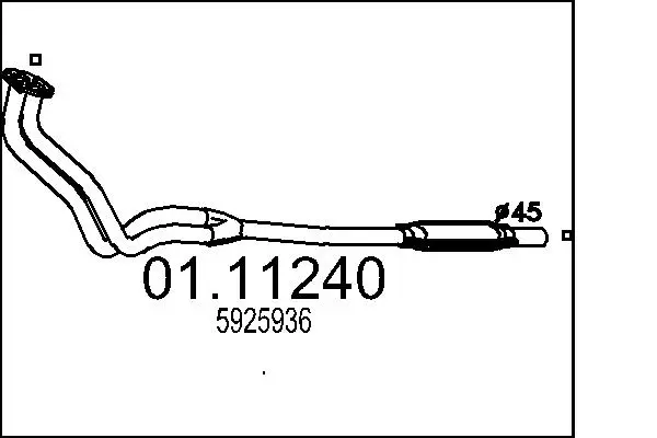 изпускателна тръба MTS                 