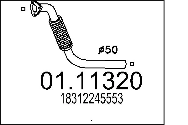 изпускателна тръба MTS                 