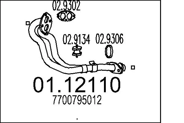 изпускателна тръба MTS                 