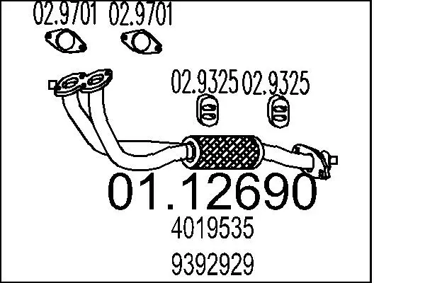 изпускателна тръба MTS                 