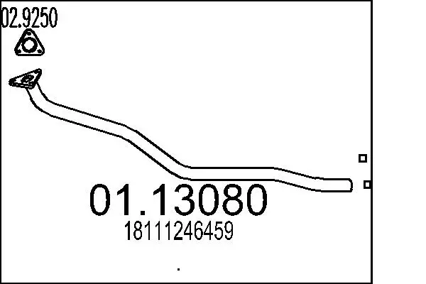 изпускателна тръба MTS                 