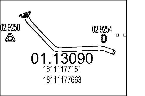 изпускателна тръба MTS                 