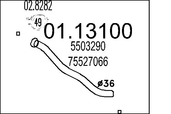 изпускателна тръба MTS                 