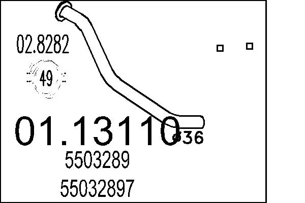 изпускателна тръба MTS                 