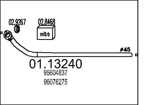 изпускателна тръба MTS                 