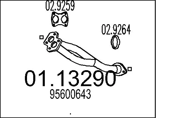изпускателна тръба MTS                 