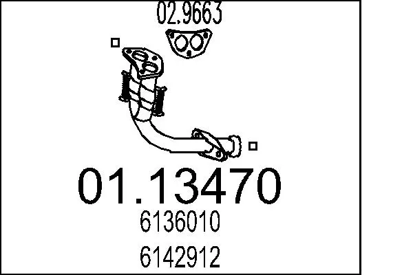 изпускателна тръба MTS                 