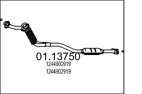 изпускателна тръба MTS                 