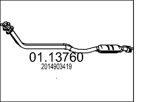 изпускателна тръба MTS                 