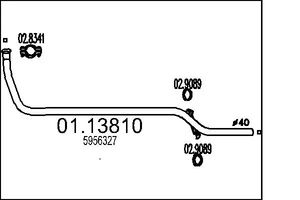 изпускателна тръба MTS                 