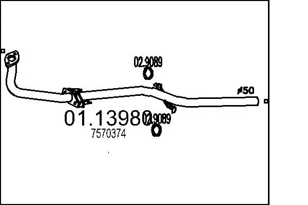 изпускателна тръба MTS                 