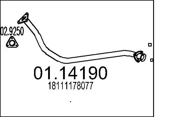 изпускателна тръба MTS                 