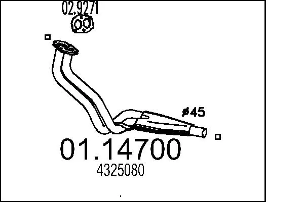 изпускателна тръба MTS                 