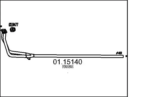 изпускателна тръба MTS                 