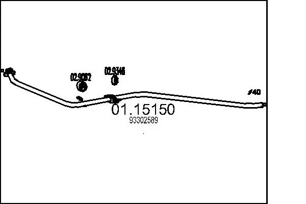 изпускателна тръба MTS                 