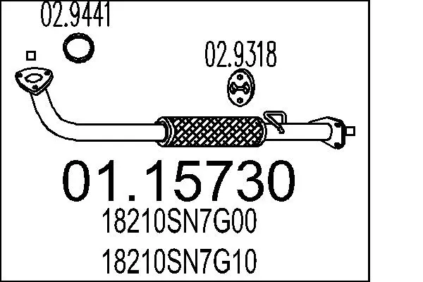 изпускателна тръба MTS                 