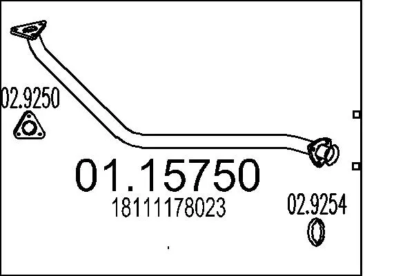 изпускателна тръба MTS                 