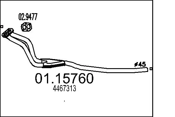изпускателна тръба MTS                 
