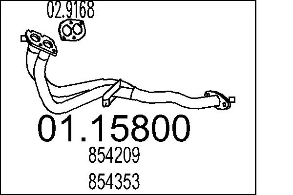 изпускателна тръба MTS                 