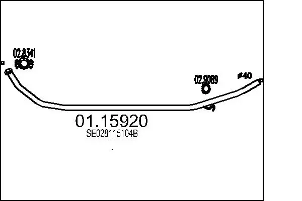изпускателна тръба MTS                 