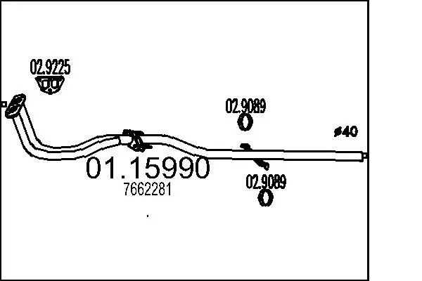 изпускателна тръба MTS                 