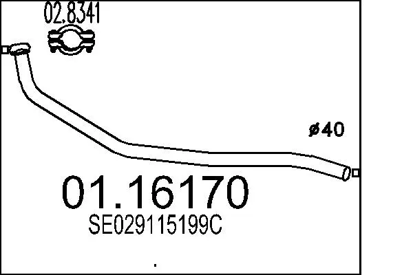 изпускателна тръба MTS                 