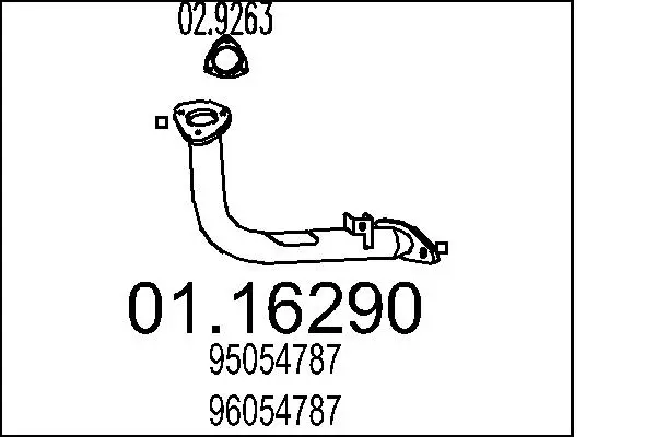 изпускателна тръба MTS                 