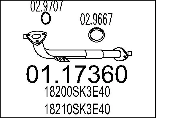 изпускателна тръба MTS                 
