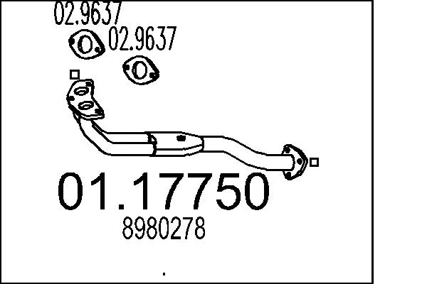изпускателна тръба MTS                 