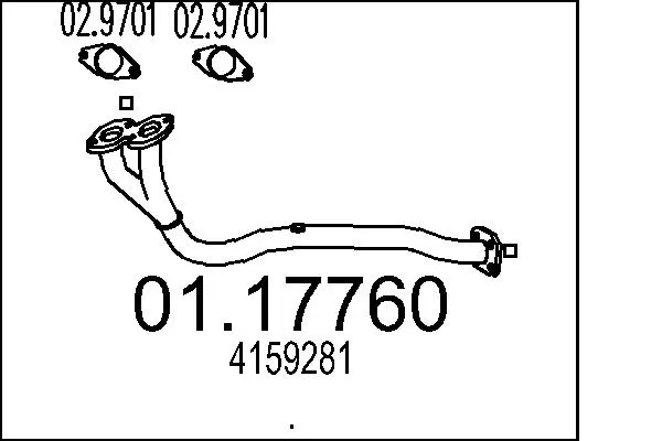 изпускателна тръба MTS                 