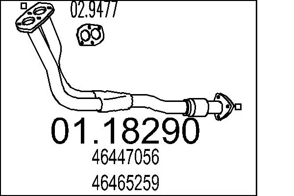 изпускателна тръба MTS                 
