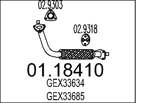 изпускателна тръба MTS                 