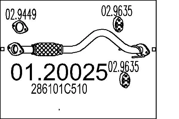 изпускателна тръба MTS                 