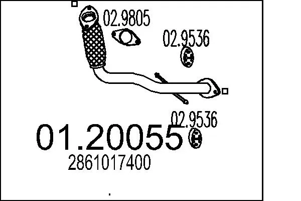 изпускателна тръба MTS                 