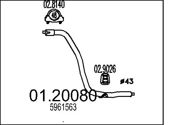 изпускателна тръба MTS                 