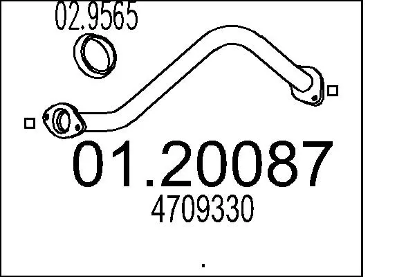изпускателна тръба MTS                 