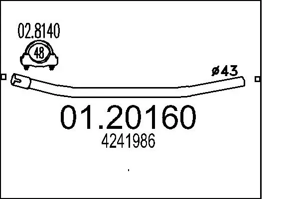 изпускателна тръба MTS                 