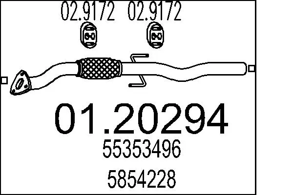 изпускателна тръба MTS                 