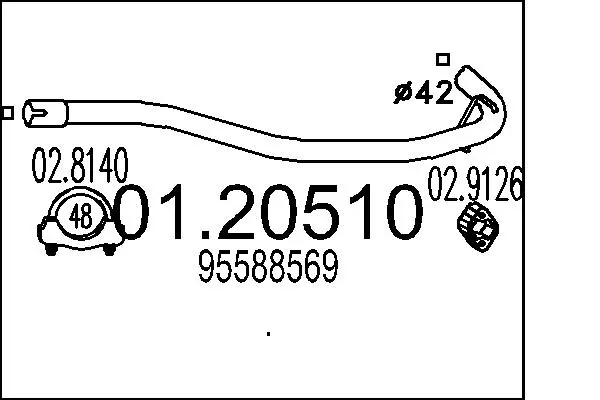 изпускателна тръба MTS                 