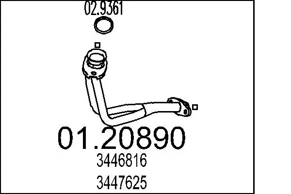 изпускателна тръба MTS                 