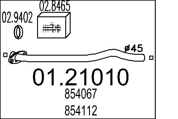 изпускателна тръба MTS                 